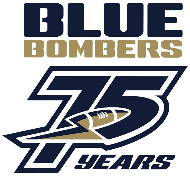 winnipeg blue bombers 2005 anniversary logo iron on transfers for T-shirts